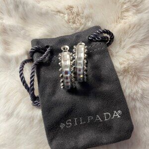 Silpada Silver - Cubic Zirconia Hoop Earrings